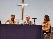 Round Table-Gespräch an der Universidad Católica del Maule, Talca, 25. Mai 2022, v.l.n.r.: Gabriel Rodriguez, Harald, Lindemann, Jo Siemon