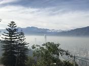 Blick vom Cerro San Cristóbal auf Santiago